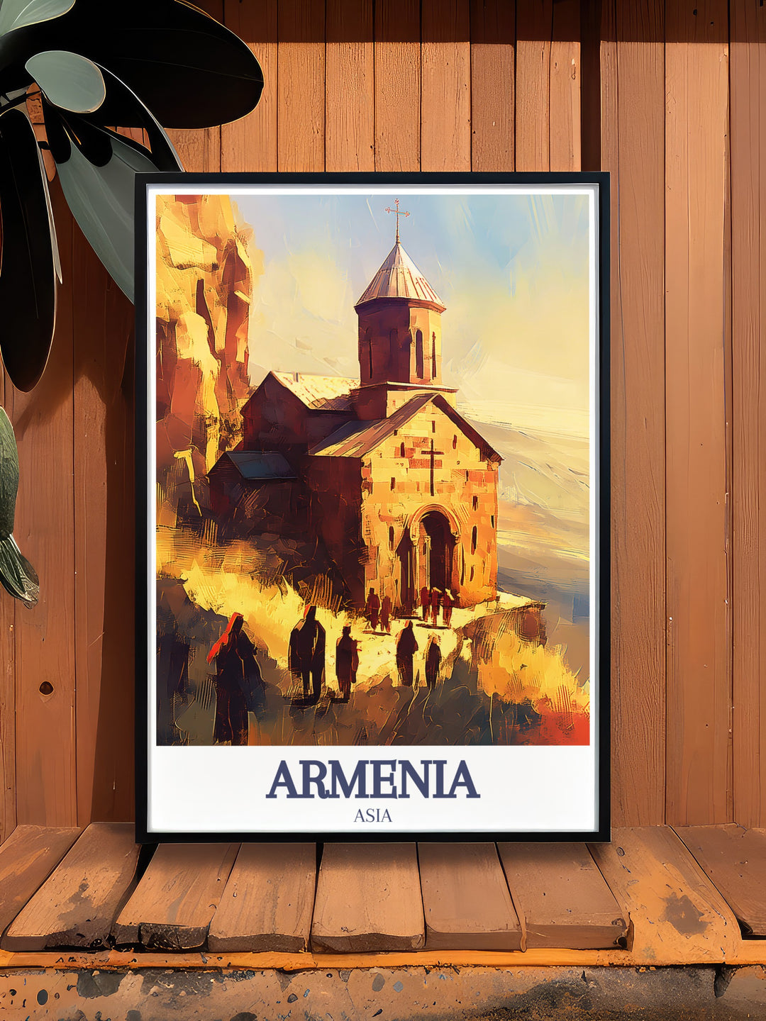 Noravank Monastery travel print showcases the historic architecture of this sacred site, set against the vibrant colors of the surrounding Amaghu Valley. This canvas art is perfect for those who appreciate the blend of ancient history and natural beauty, making it a wonderful gift for travelers and art lovers.