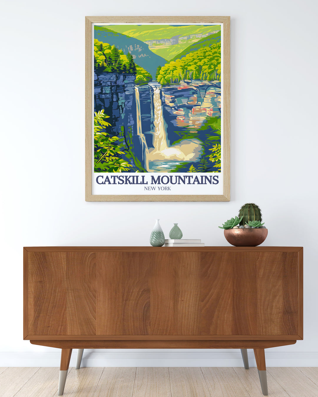 Kaaterskill Falls and Spruce Creek elegant home decor prints showcase the breathtaking beauty of New Yorks most famous waterfalls and creeks. These travel prints bring the outdoors into your living room or office with style and grace.