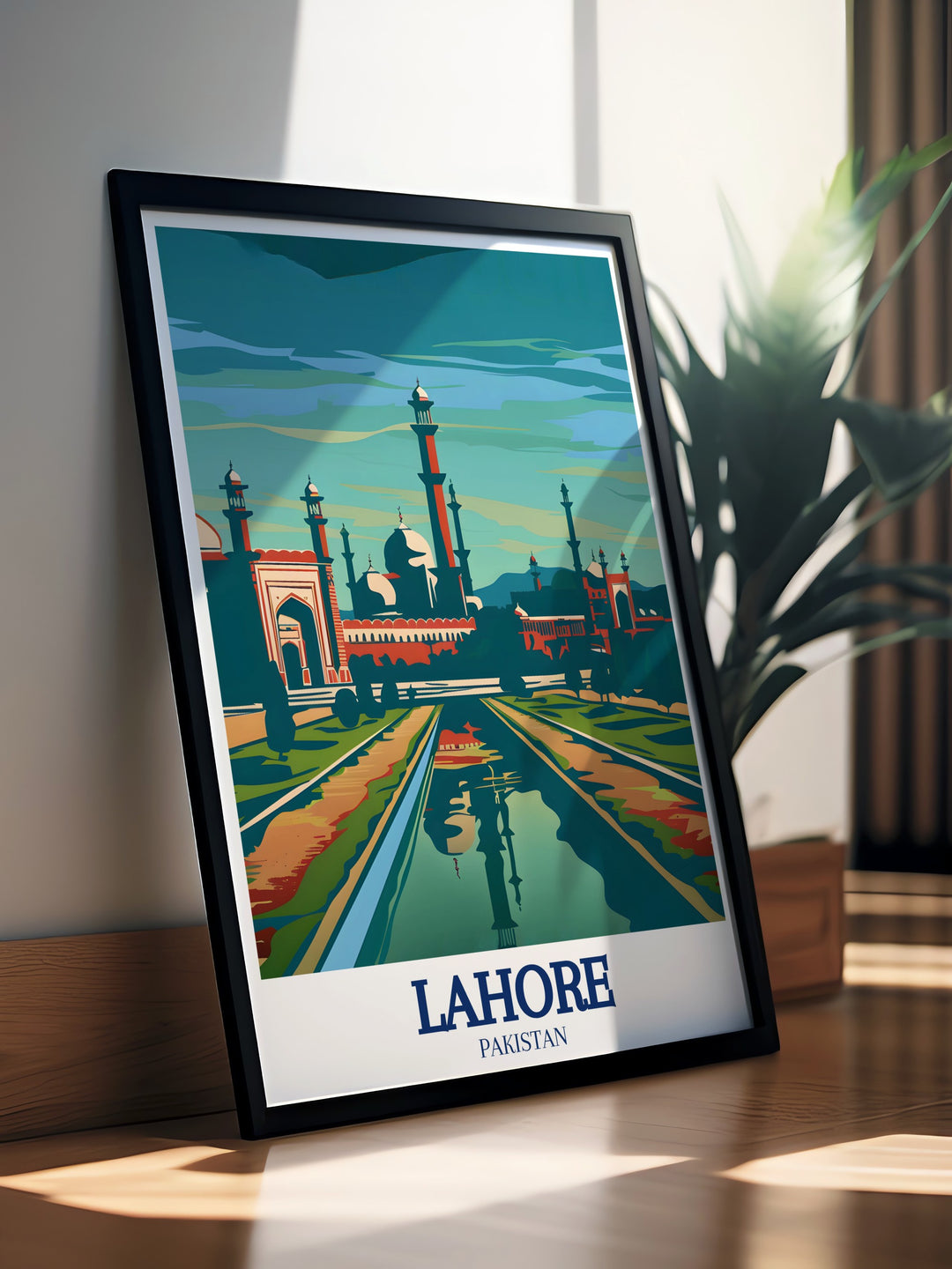 Vivid depiction of Lahore Fort, a UNESCO World Heritage Site, brings out the intricate details of its Mughal architecture, making it a must have for history enthusiasts and lovers of Pakistani culture.