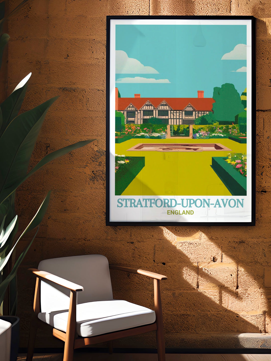 Add a touch of history to your home with our Halls Croft modern decor from Stratford upon Avon featuring vibrant colors and intricate details that bring this historic site to life.