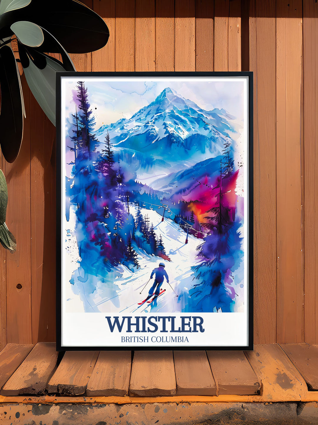 Vintage Coast Mountains print highlighting the timeless beauty of the Canadian wilderness perfect for those who appreciate serene and awe inspiring landscapes