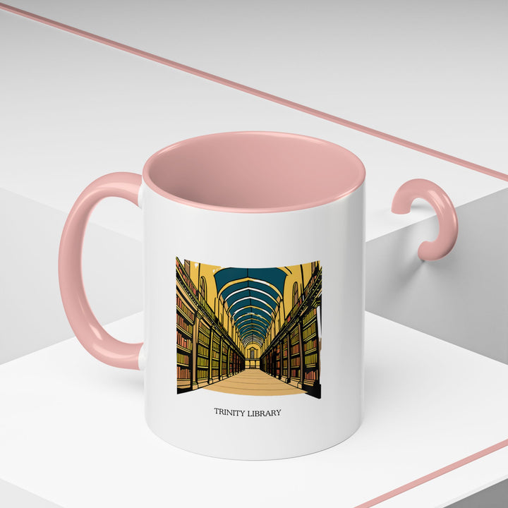 A detailed and elegant Trinity Library mug, ideal for sipping coffee or tea. Featuring artwork of Dublin’s Long Room, this mug is a perfect souvenir for anyone who loves books, history, or Irish culture.