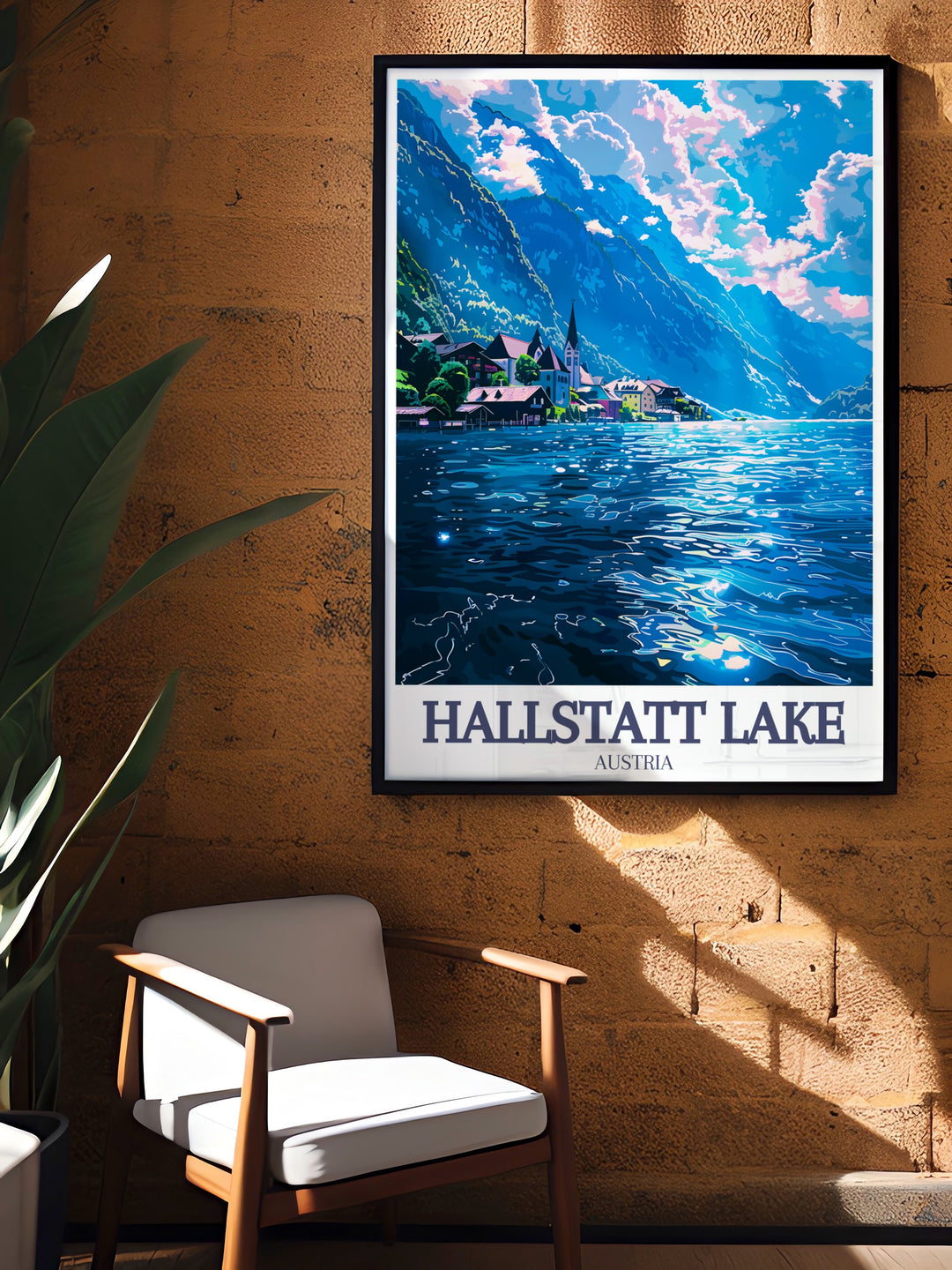 Our Hallstatt wall art showcases the peaceful charm of the Austrian Alps, featuring the serene Hallstatt Lake, the impressive Dachstein Mountains, and the historic Hallstatt Lutheran Church. An ideal gift for travelers and art lovers.