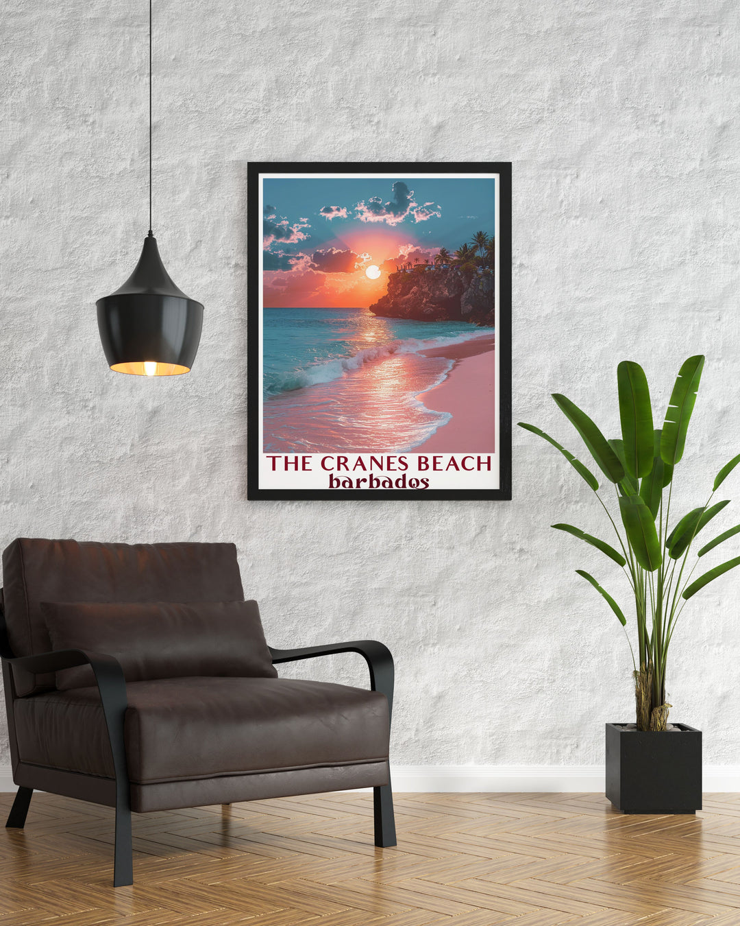 Vintage Caribbean poster evoking the timeless charm and rich colors of the islands, perfect for adding a nostalgic touch to your decor and inspiring wanderlust.