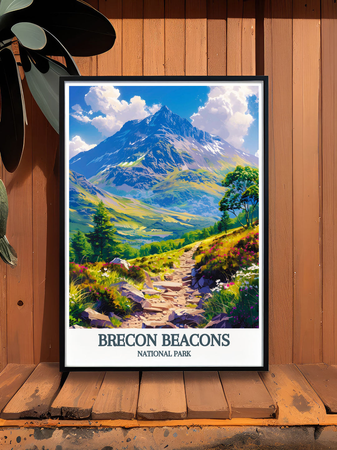 Welsh wall art showcasing the breathtaking landscapes of Brecon Beacons National Park. This print of Pen Y Fan and Corn Du is a perfect addition to any nature lovers collection