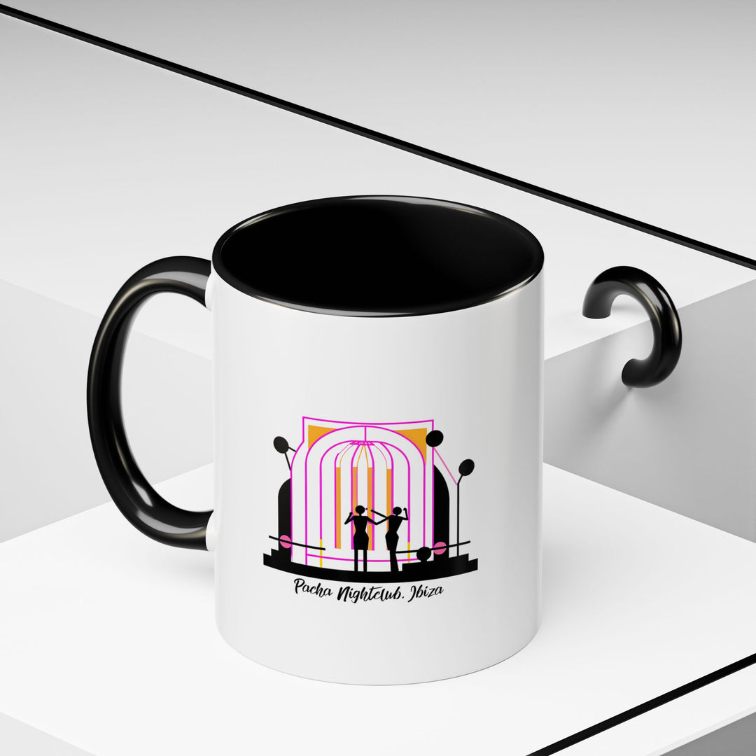 A stunning Pacha Nightclub Ibiza Mug that embodies the nightlife of Ibiza. This ceramic mug features vibrant artwork and is microwave-safe and dishwasher-safe, perfect for anyone who loves Ibiza’s music and clubbing culture.