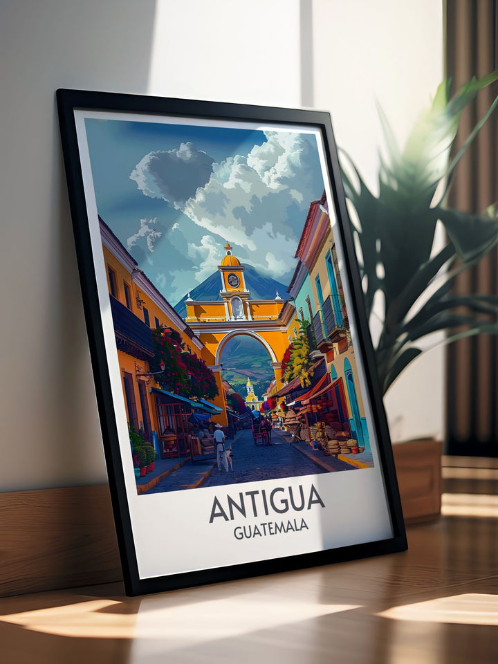 Stunning Santa Catalina Arch artwork in a fine line style offering a modern twist on a classic architectural marvel perfect for enhancing your home or office decor