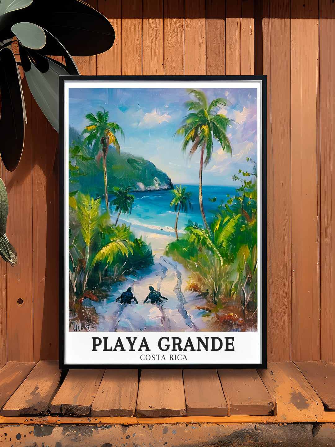 Bring the tropical beauty of Playa Grande and Congo Beach into your home with this vibrant travel print. This poster highlights the natural landscapes of Costa Ricas Pacific coast, making it a great gift for beach lovers or a stunning addition to your wall art collection.