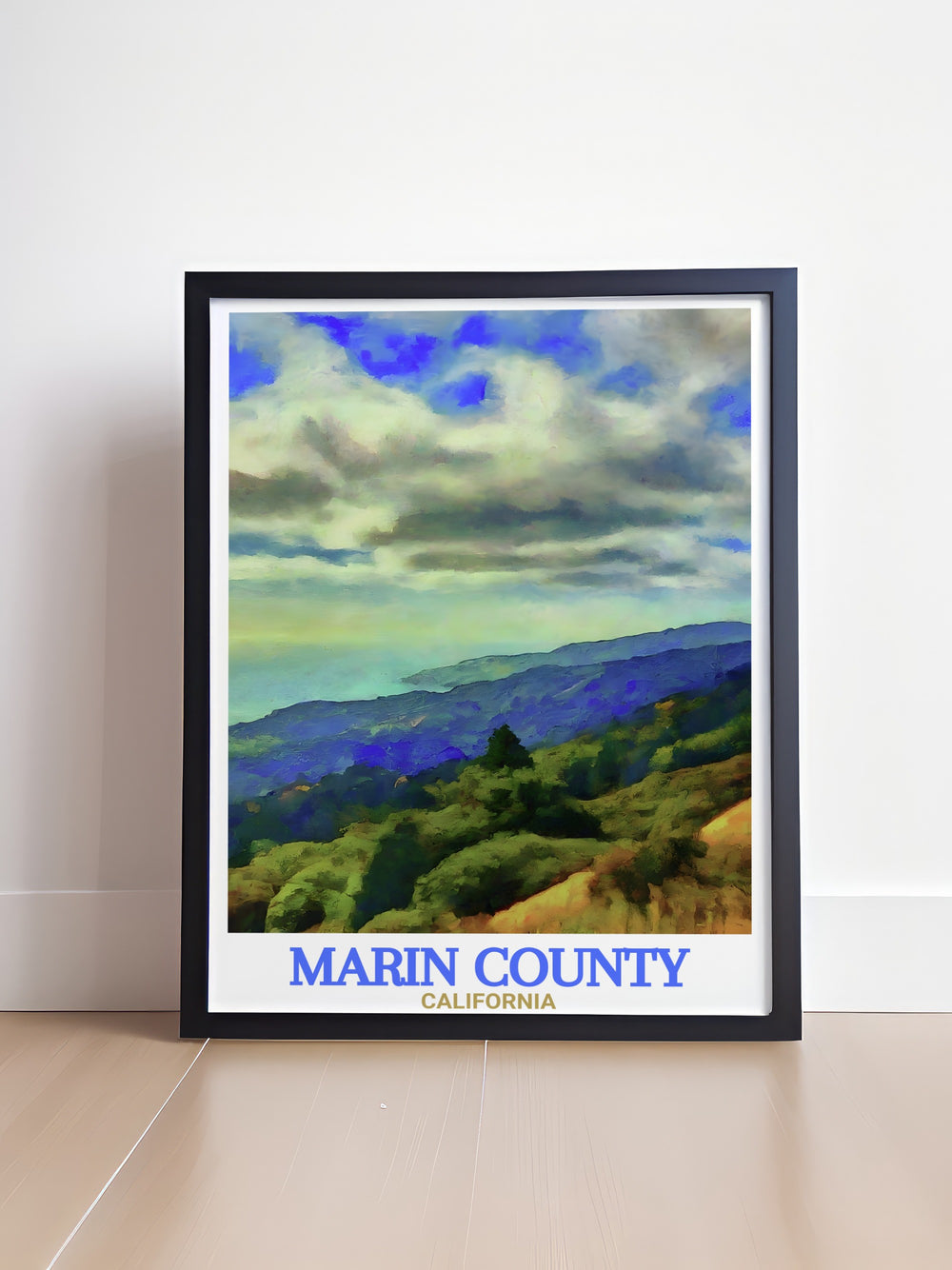 Highlighting both Marin County and the renowned Muir Woods National Monument, this travel print brings a touch of California into any home. The fine line detail and vibrant colors make this artwork a beautiful addition for any nature lover.