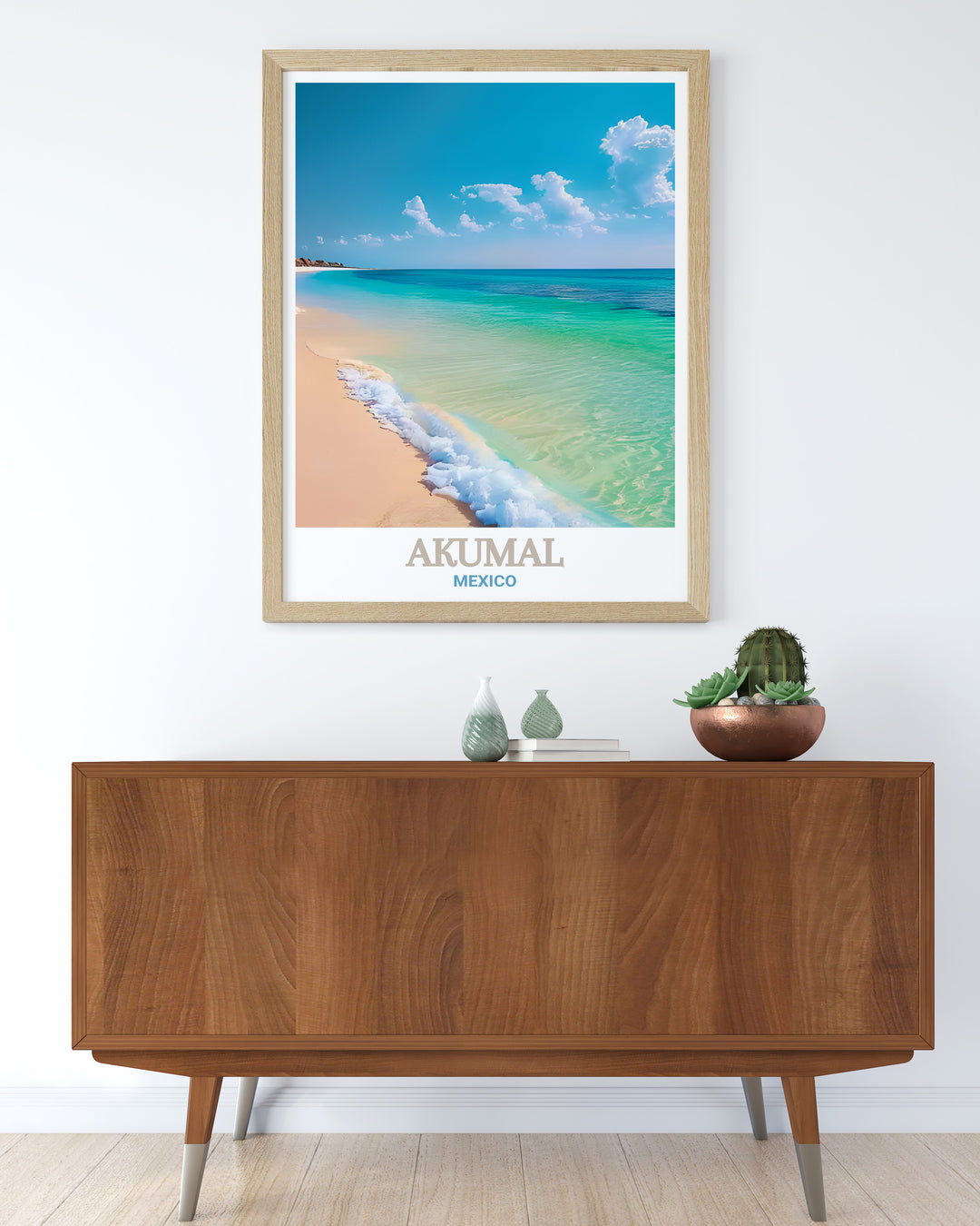 Akumal Photo of Akumal Beach perfect for transforming your home into a tranquil paradise with modern prints