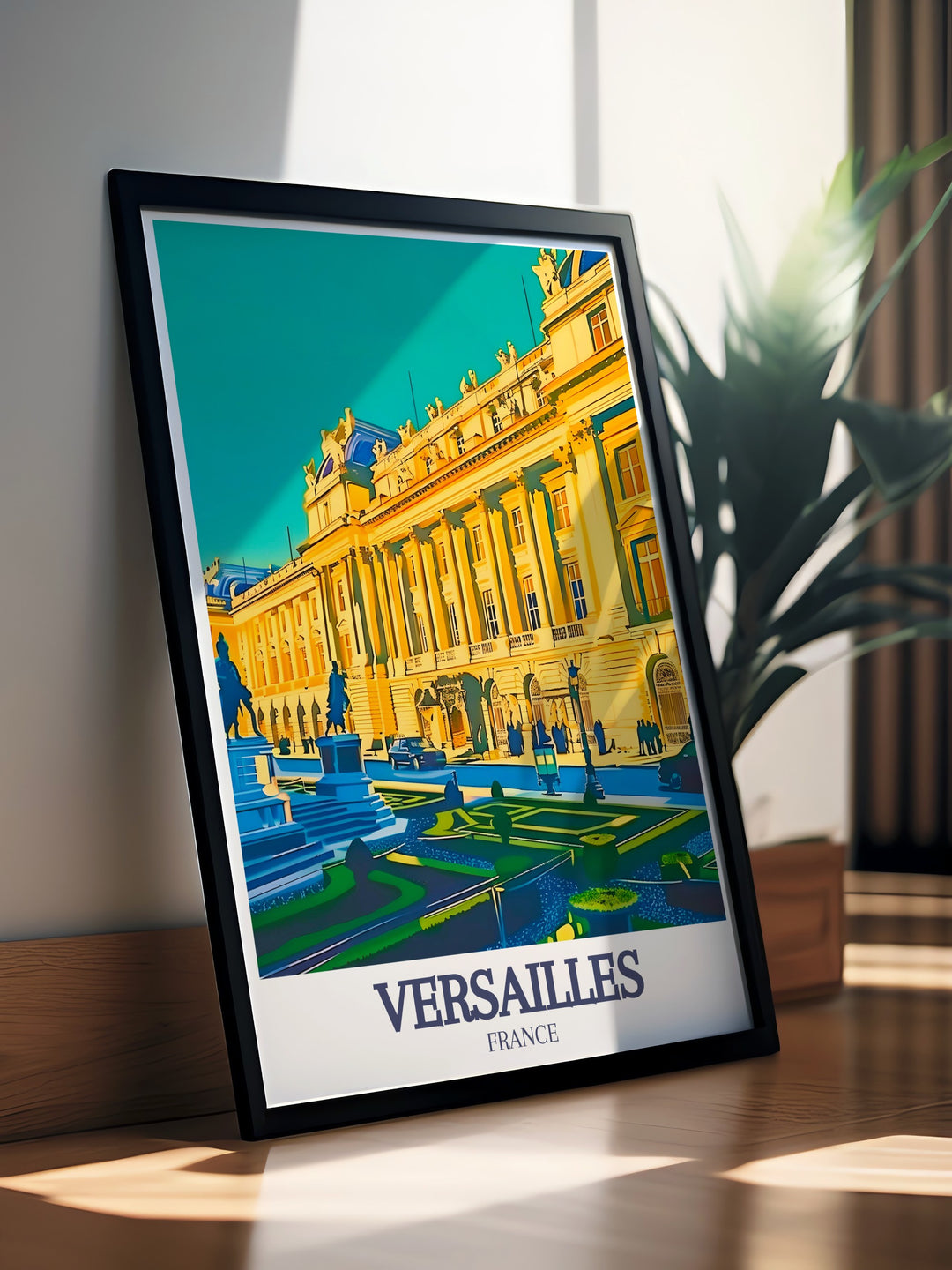 Estate of Versailles Wall Art capturing the elegance and beauty of the palaces sprawling gardens and grand architecture. This vibrant artwork is perfect for adding a royal touch to your home, office, or guest space.