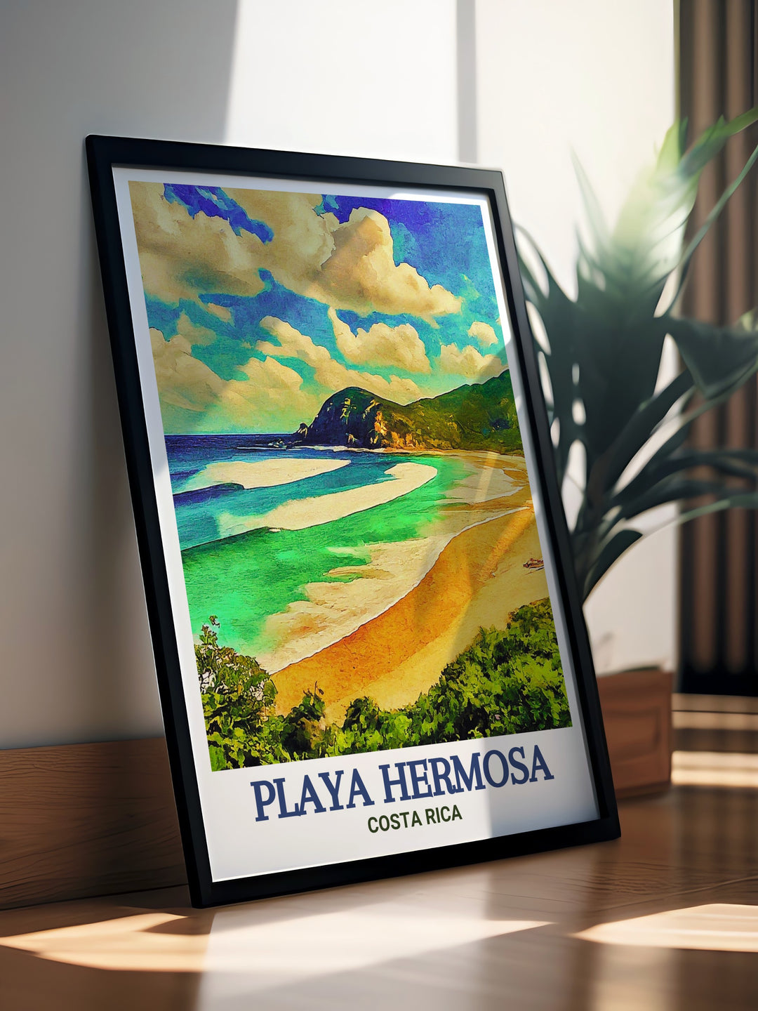 Playa Hermosa Beach Framed Prints offering a stunning view of Costa Ricas coastline a perfect addition to any home decor bringing a sense of calm and relaxation to your living space or as a thoughtful gift for loved ones