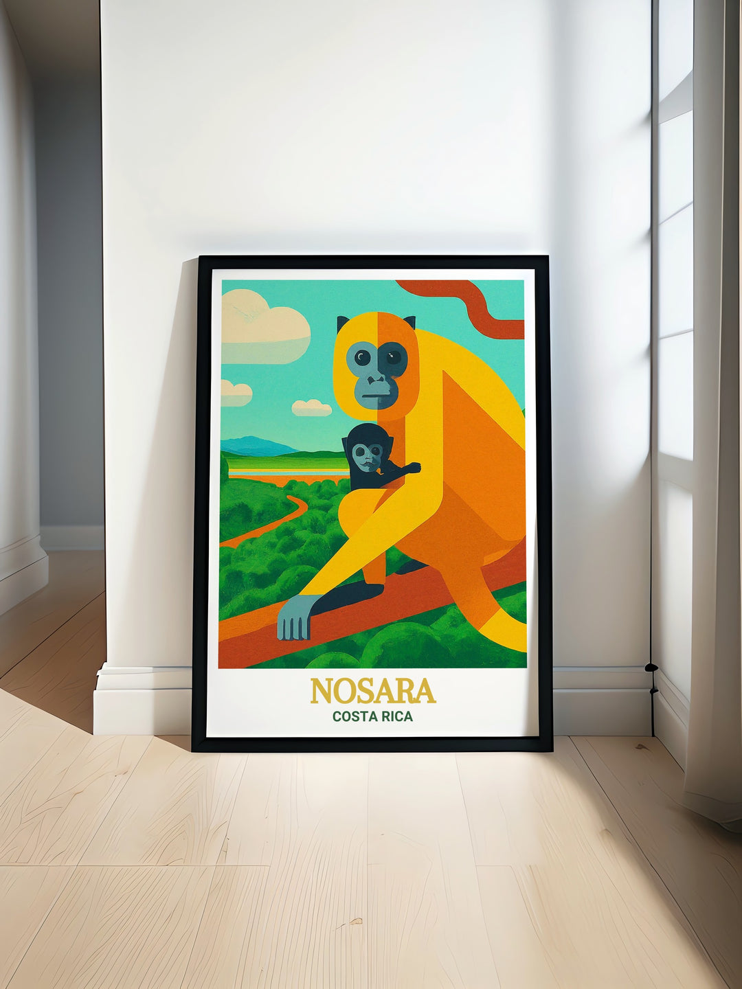 Nosara Wildlife Refuge in Costa Rica is renowned for its dedication to preserving the local ecosystem. This artwork showcases the refuges lush landscapes and the variety of wildlife that call it home. A perfect addition for conservation enthusiasts and nature lovers, this print celebrates the beauty and importance of protecting our environment.