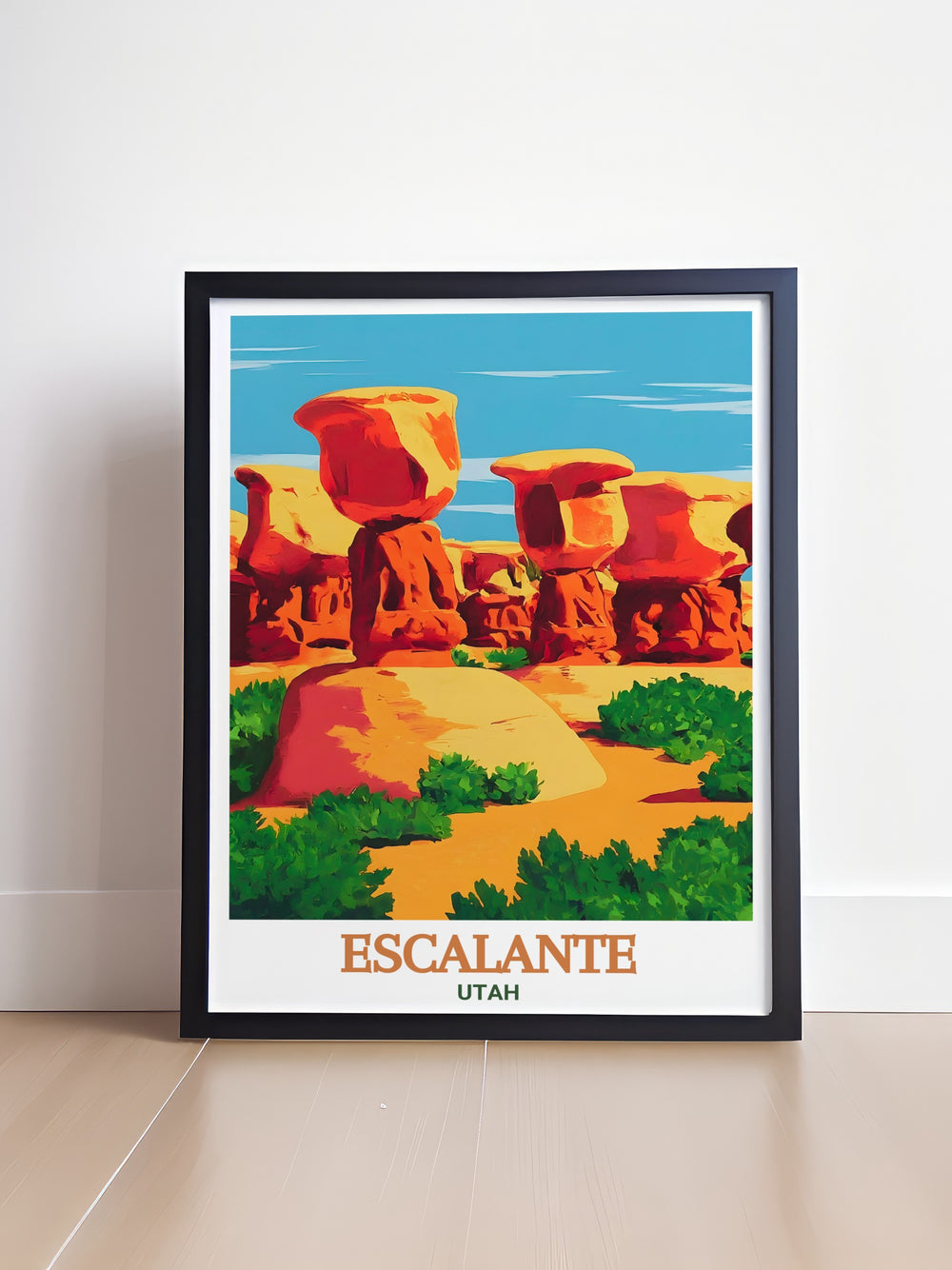 Discover the beauty of Devils Garden with modern prints from Escalante elegant Utah artwork that captures the striking desert scenery and unique rock formations ideal for any living space