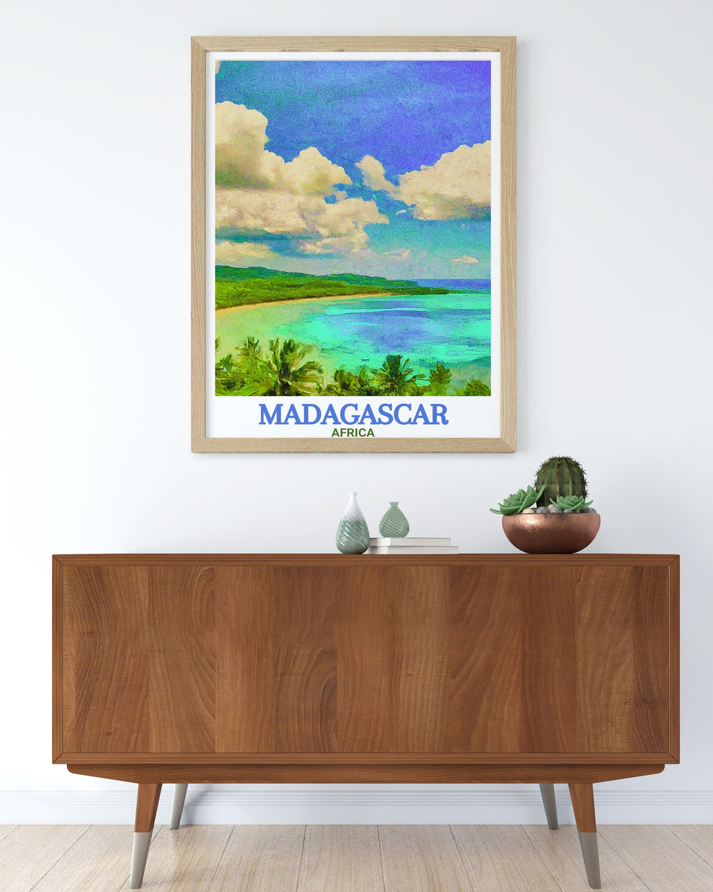Nosy Be poster showcasing the serene beaches and vibrant marine life of Madagascar perfect for Africa wall decor and gifts for him or her an ideal addition to any living space or office for those who appreciate the beauty of nature