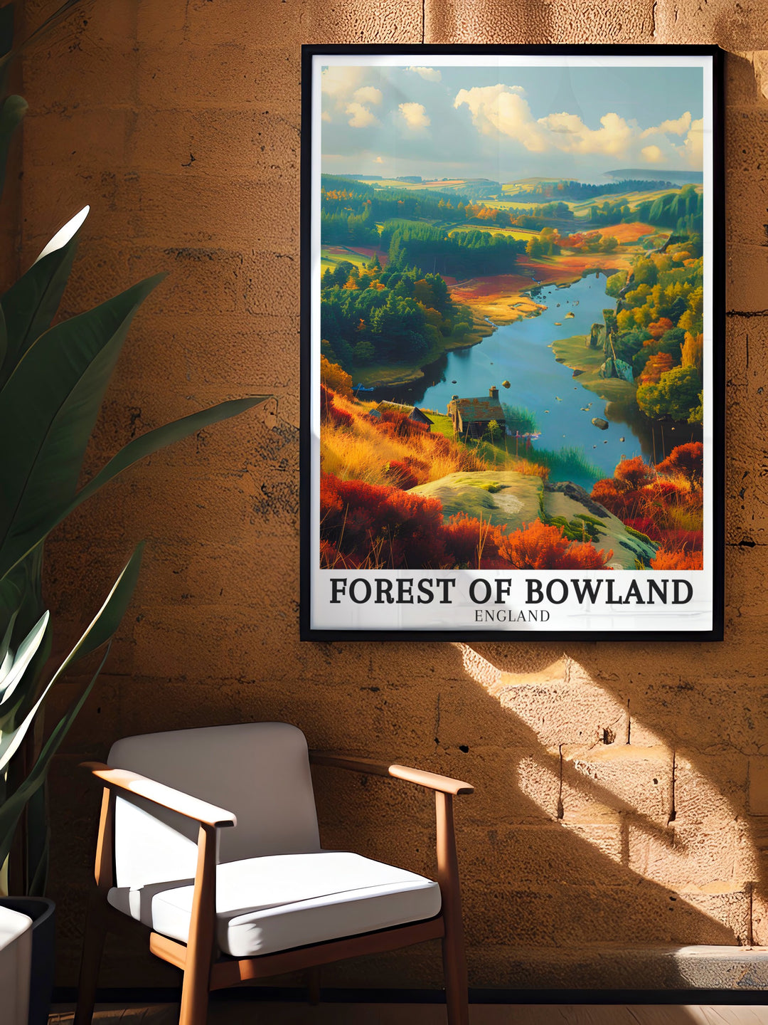 Forest of Bowland art print showcases the beauty of one of the UKs most peaceful regions. Perfect for those who love nature, this print captures the rolling hills and serene trails of the AONB. Whether as a gift or for your own decor, this artwork adds a calming touch to any room.