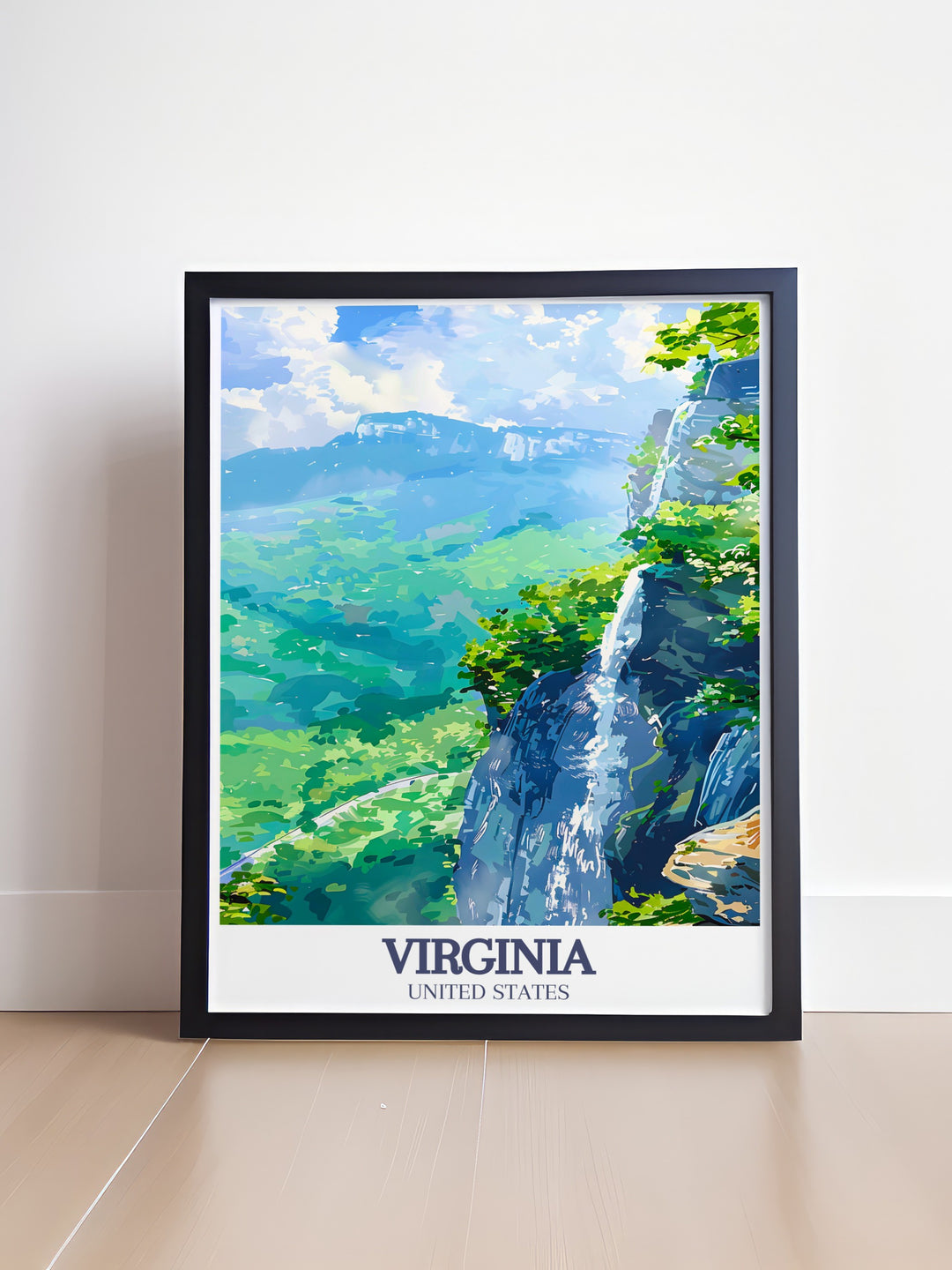 Personalized Richmond Photo with Shenandoah National Park Skyline Drive themes ideal for creating a unique and meaningful piece of wall art or a special gift for birthdays anniversaries or Christmas.