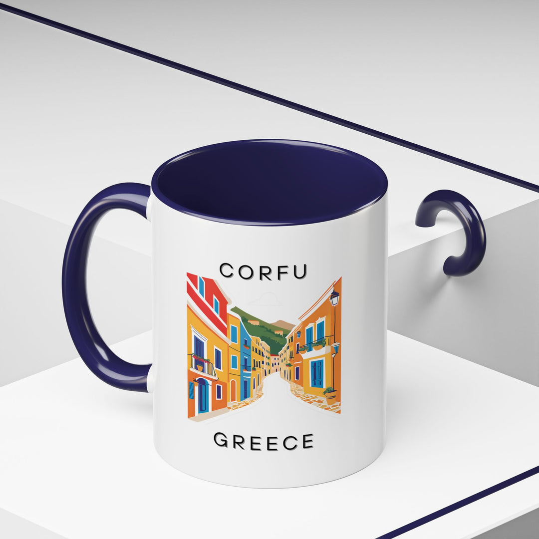 This Corfu Greece mug celebrates the island’s rich history and culture. With artwork inspired by Corfu’s stunning views, it’s a perfect gift for travel lovers. Made from durable ceramic and dishwasher safe for easy use.