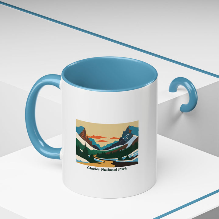 A stylish Glacier National Park Mug designed with intricate artwork capturing the park’s iconic views. This dishwasher-safe ceramic mug is ideal for coffee lovers and makes a great gift or keepsake.