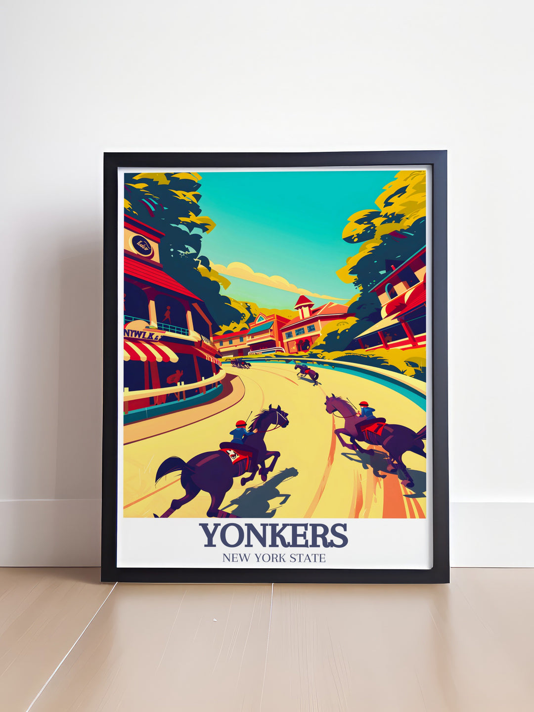 Captivating Yonkers art print of Yonkers Raceway Empire City Casino available as a digital download perfect for personalized gifts and enhancing your home decor