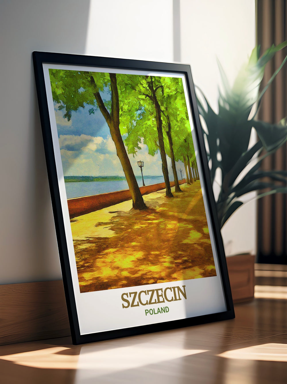 High quality Szczecin artwork featuring Kasprowicz Park. This poster captures the vibrant colors and peaceful scenes of the park, making it an ideal addition to any art collection or as a thoughtful gift.