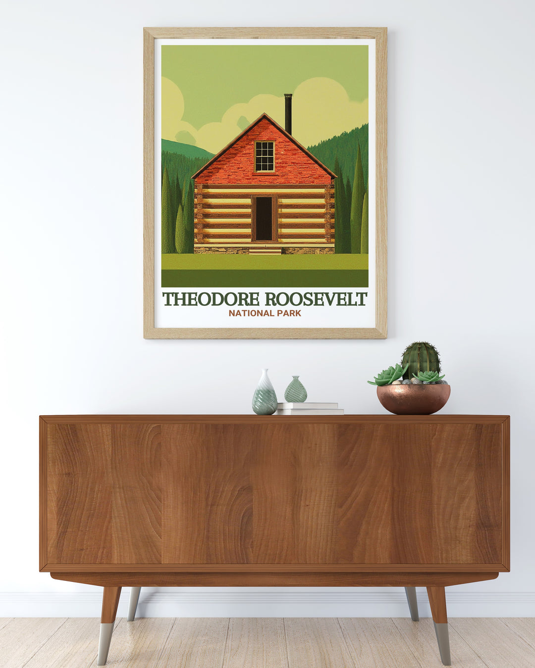 Theodore Roosevelt National Park art featuring Wind Canyon Trail is a perfect addition to your National Park Print collection capturing the essence of Americas protected landscapes and offering a serene and majestic focal point for your living space.