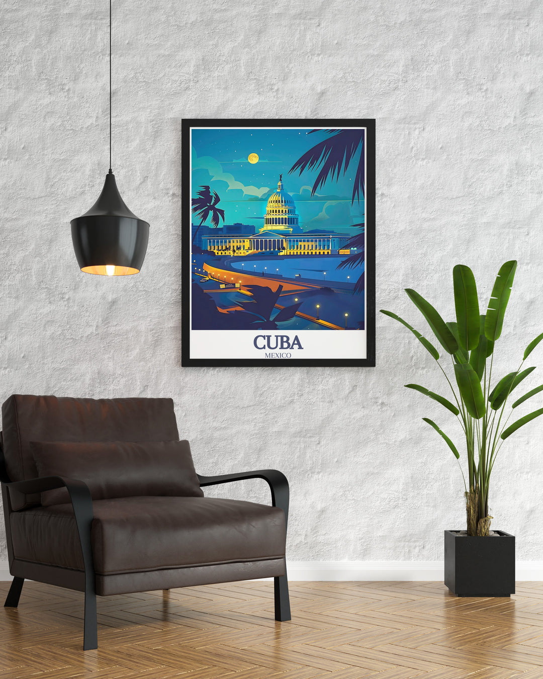 El Capitolios stunning architecture is brought to life in this Havana Travel Print, offering a beautiful representation of one of Cubas most famous buildings. Perfect for architecture enthusiasts and travelers, this print adds a touch of elegance to any room.