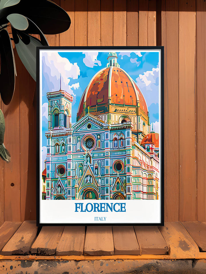 Duomo di Firenze framed prints highlighting the breathtaking views of Florence an excellent choice for adding elegance to your home decor or as a memorable Italy travel gift