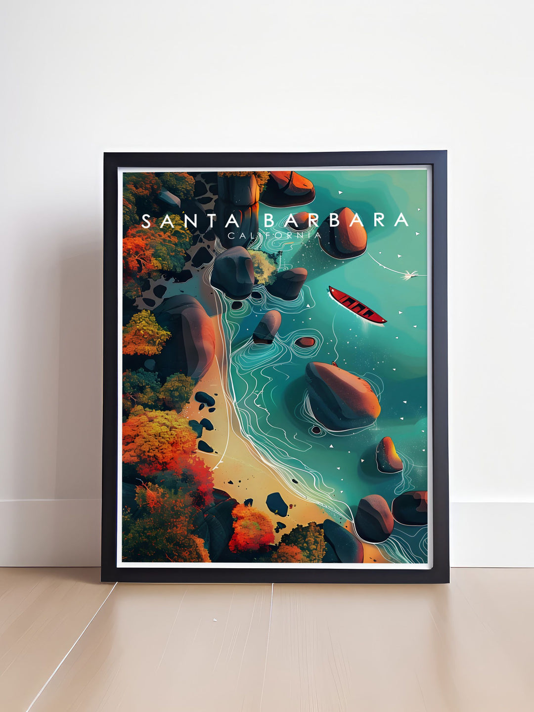 Butterfly Beach stunning prints combined with Santa Barbara city map art make the perfect addition to your wall decor adding a peaceful coastal vibe to your home while offering unique art that is both stylish and meaningful