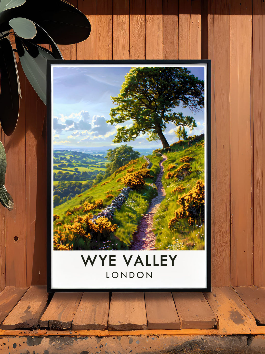 Offas Dyke Path Modern Prints capturing the historical trail in the Wye Valley a must have decor piece for creating a sophisticated home environment with a touch of natural beauty