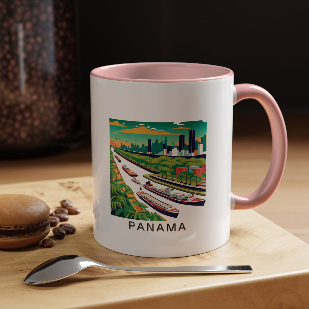 This Panama mug highlights the beauty of Panama, with detailed designs inspired by the Panama Canal. Ideal for those who love to travel, this mug is both practical and artistic. It’s microwave and dishwasher safe, perfect for everyday use.