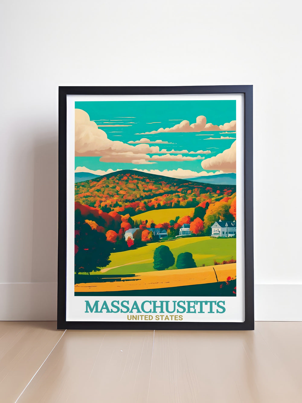 The Berkshires Canvas Art brings the natural beauty of western Massachusetts and the vibrant energy of Springfield into one detailed poster. Perfect for travelers and locals alike, this print captures the diverse appeal of the states landmarks.