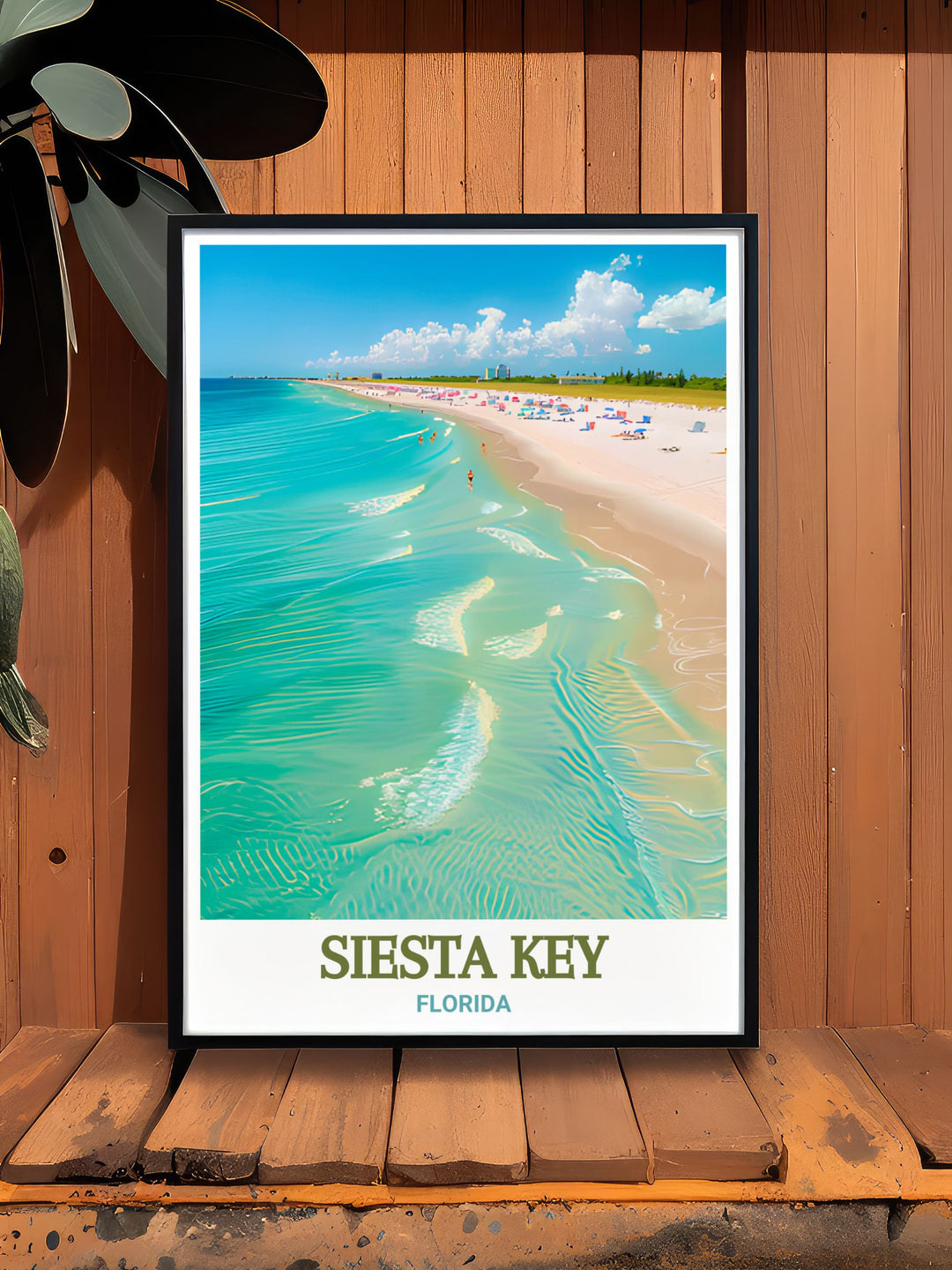 Matted Art Print of Siesta Key ideal for birthday gifts anniversary gifts or Christmas gifts enhancing Siesta Beach perfect wall decor.