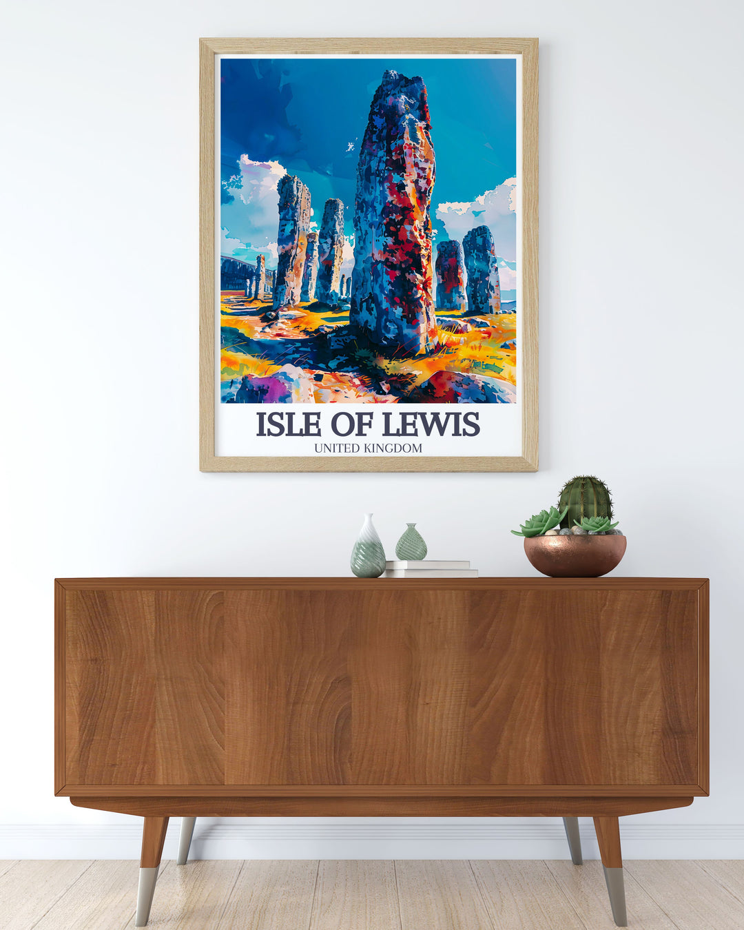 A vibrant canvas art piece celebrating the stunning vistas of the Great Bernera hills on the Isle of Lewis. This print captures the serene beauty of the landscape, ideal for anyone who appreciates the charm of nature and outdoor adventures.