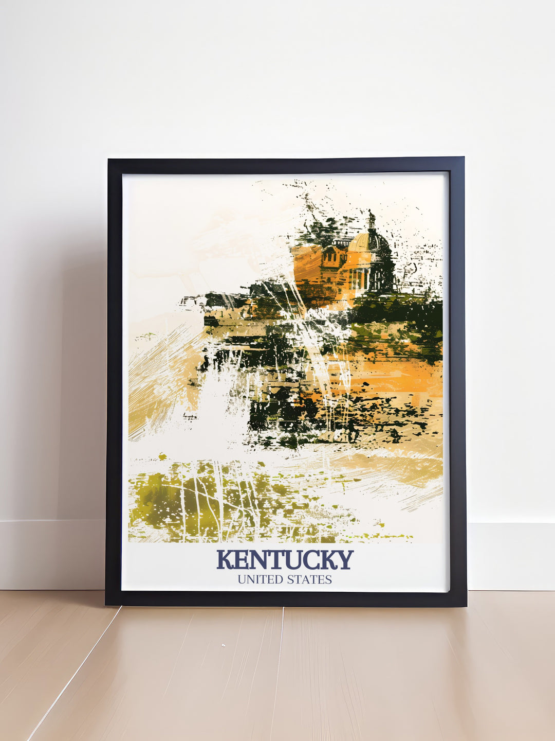 The grandeur of Kentuckys Cumberland Falls and the Capitol Rotunda is captured in this wall art, making it a fantastic addition to any space. Whether for home or office, this artwork brings the beauty of Kentucky to life.