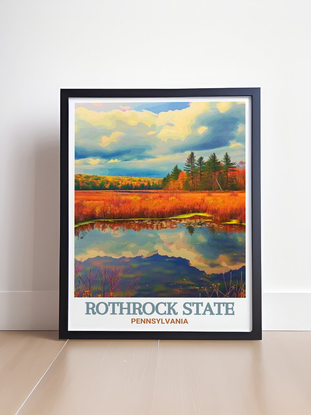 This Rothrock State Forest and Bear Meadows Natural Area art print captures the serenity of Pennsylvanias wilderness, making it a perfect addition to your home or office decor.