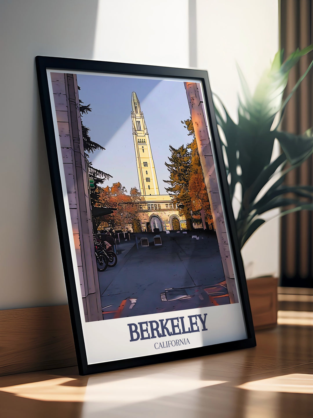 Our Berkeley travel poster highlights the iconic Campanile and scenic Alameda County, capturing the essence of this historic university town. This fine line print is perfect for adding a touch of Northern California to your decor, making it a must have for anyone who loves Berkeley or the Bay Area. Ideal for home decor or gifting.