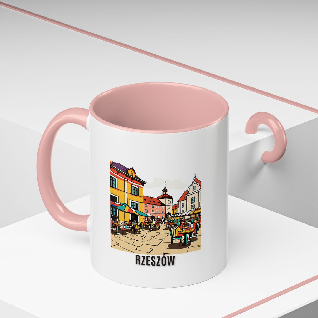 A stylish Rzeszów mug perfect for coffee and tea lovers. Showcasing detailed designs of the city’s iconic architecture and picturesque streets, this ceramic mug is durable, dishwasher safe, and an excellent gift for those who appreciate scenic heritage.