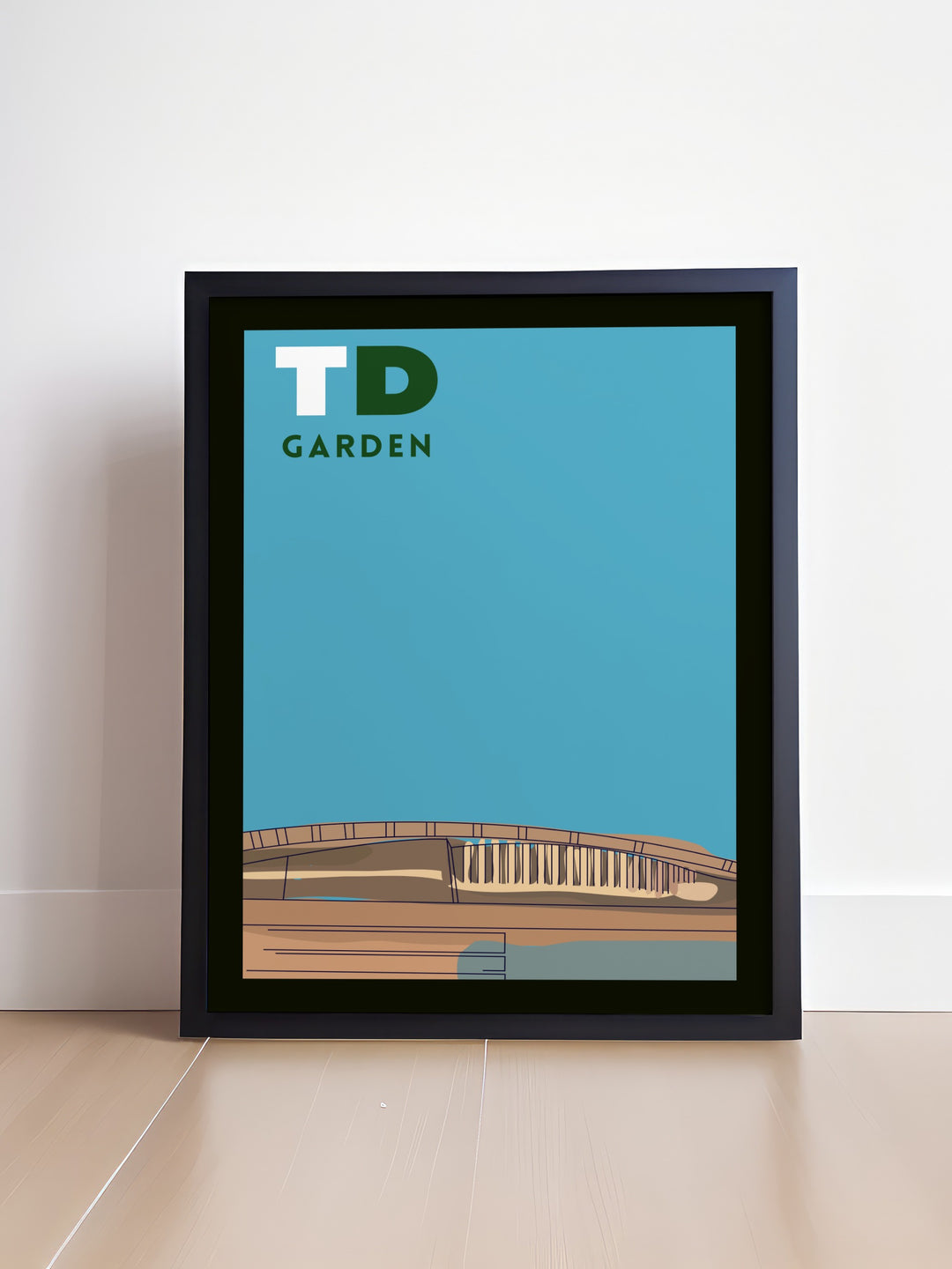 Elegant Boston Celtics Art in a TD Garden Poster Print highlighting the legendary players of the Celtics ideal for stylish living room decor or as an exceptional gift for sports fans