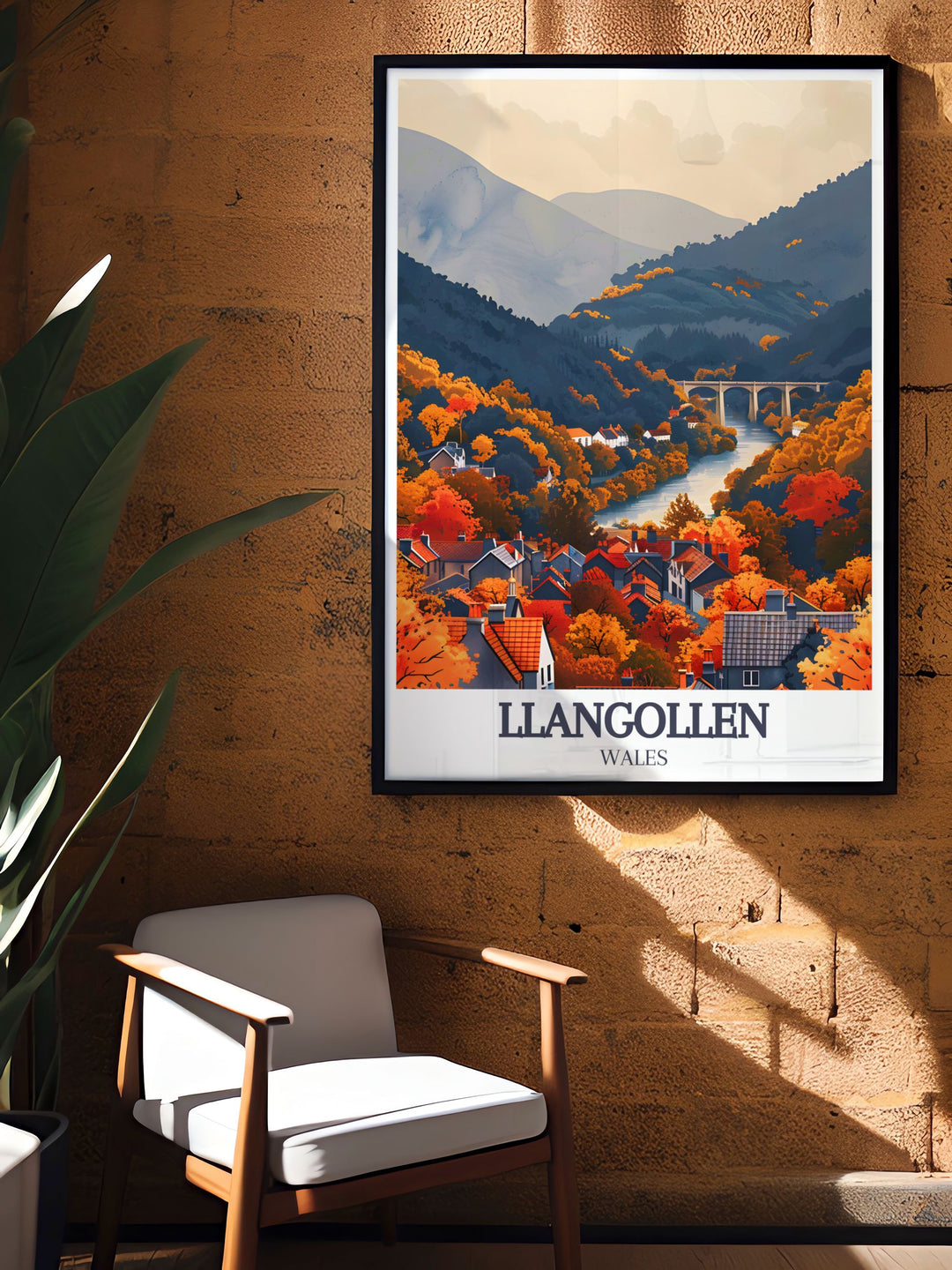Decorate your space with this stunning print of River Dee and Pontcysyllte Aqueduct, capturing Wales natural beauty.