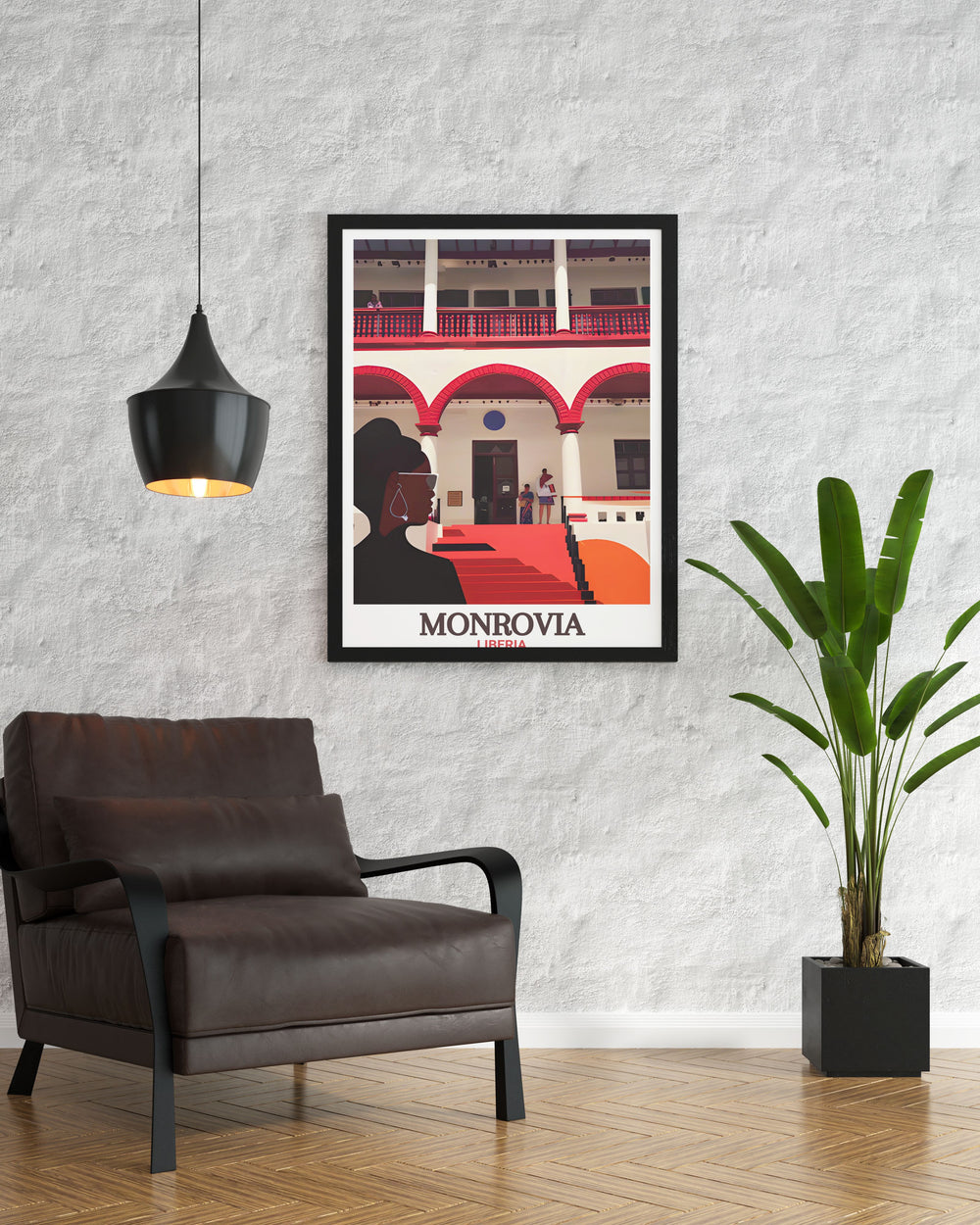 Liberian National Museum framed print featuring intricate artwork of Liberias premier cultural institution perfect for enhancing your home with elegant and historically significant wall decor