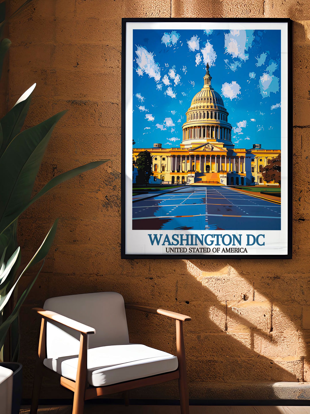 United States Capitol framed prints showcasing the historic landmark in stunning detail. Perfect for adding a touch of elegance to your home decor. This Washington DC travel print is a thoughtful gift for any occasion including Fathers Day and Mothers Day.