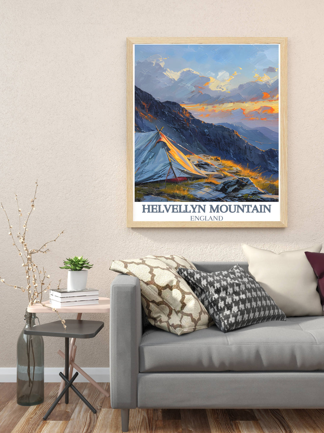 Framed print of Striding Edge offering a sophisticated and elegant addition to any room in your home perfect for those who love the great outdoors and want to bring the beauty of the Lake District into their living space a timeless piece of decor