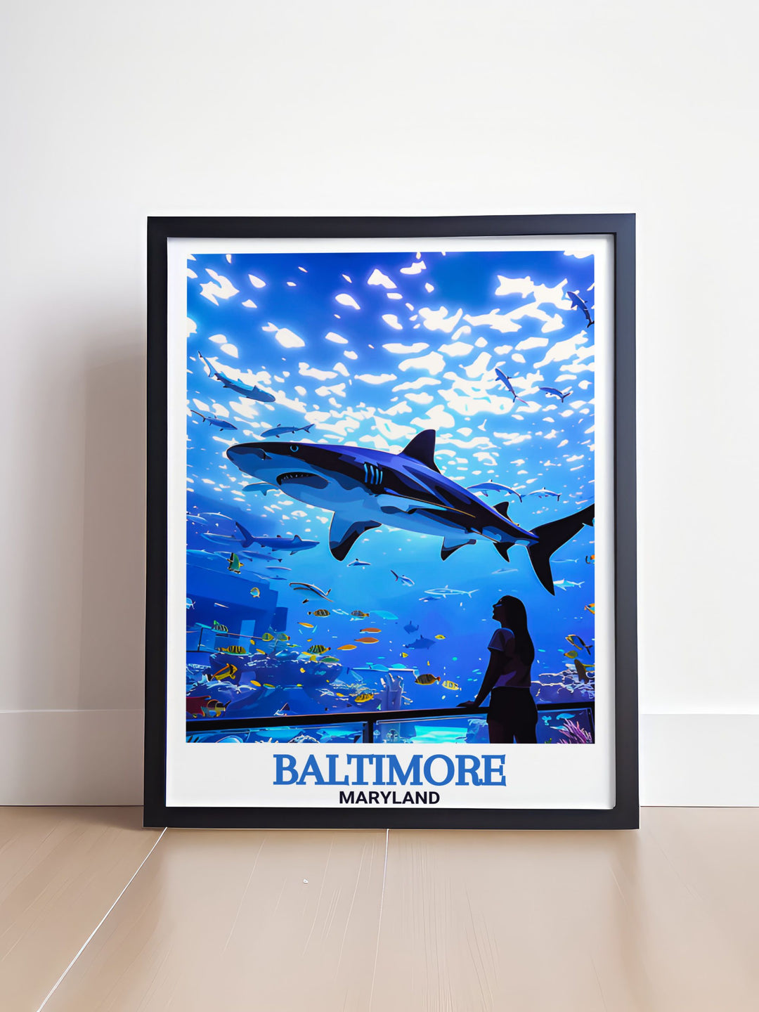 Sophisticated National Aquarium home decor piece displaying a detailed street map of Baltimore this matted art print offers a stylish and meaningful addition to any wall perfect for those who love urban landscapes and city maps