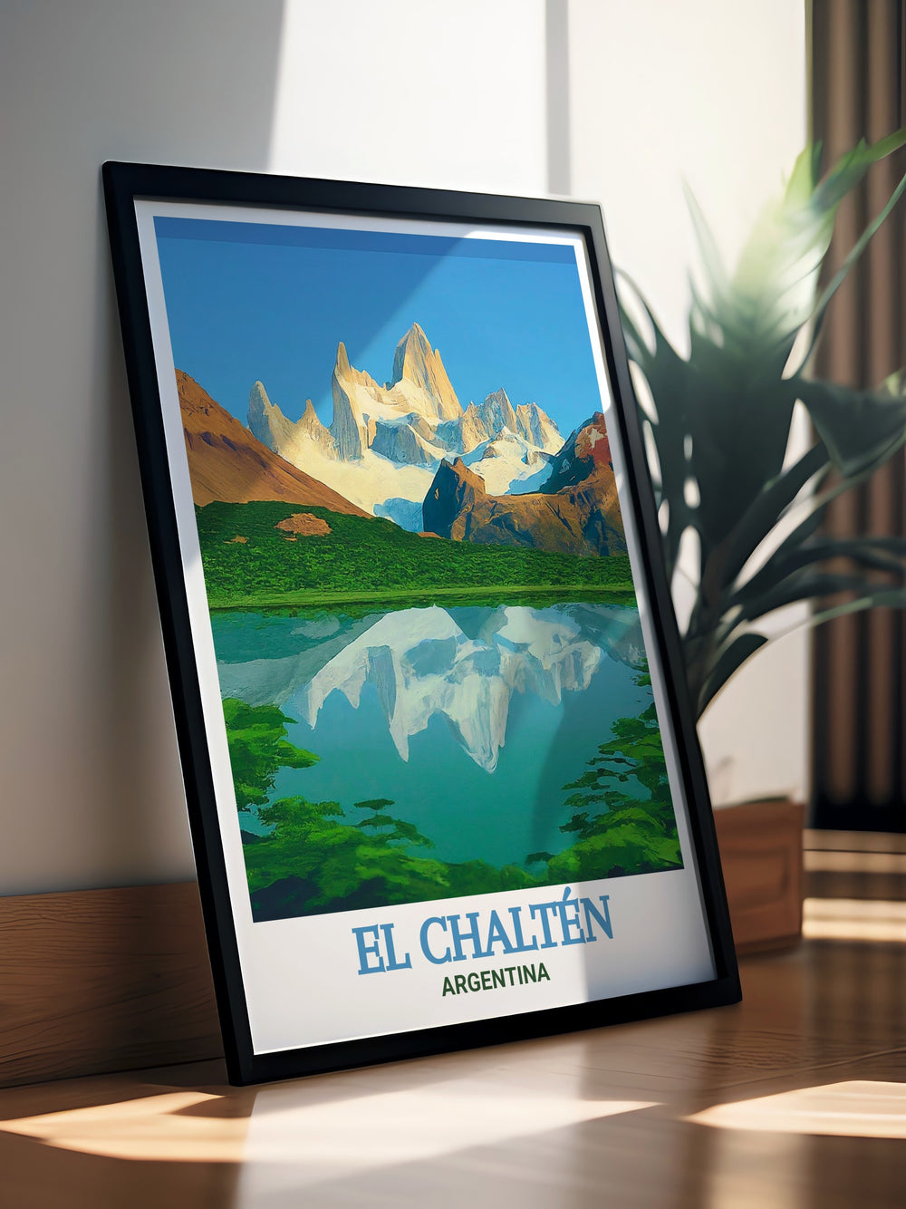 Discover the serene beauty of Laguna Capri with this El Chalten Print a perfect addition to your Argentina Decor collection ideal for creating a captivating living space