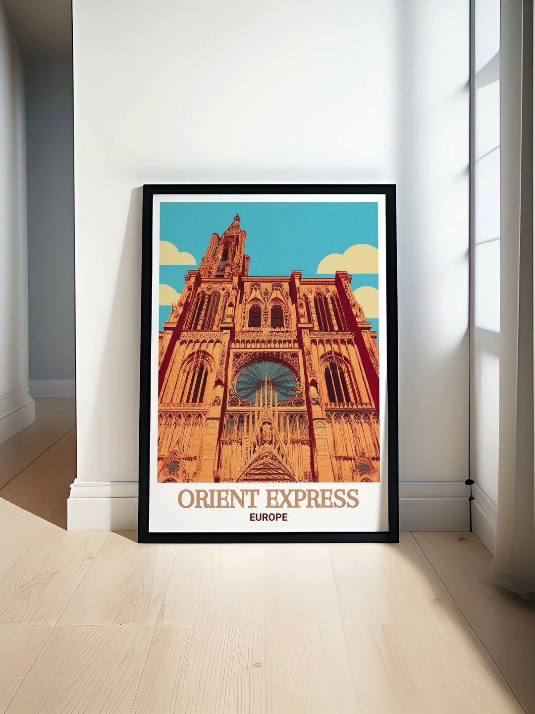 Inspire your next European adventure with this Strasbourg Cathedral wall poster, featuring the stunning gothic architecture and historical ambiance of one of Europes most famous cathedrals. The detailed imagery and vibrant colors make it a standout piece for any room that celebrates travel and culture.