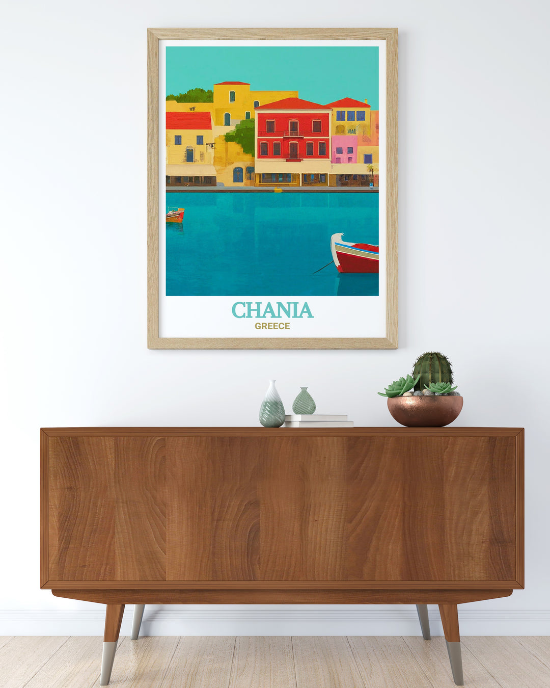 Discover the allure of Chanias Venetian Harbor with this travel poster, offering a visual journey to one of Greeces most beloved coastal destinations. Perfect for adding a touch of Greeces cultural richness to your decor.