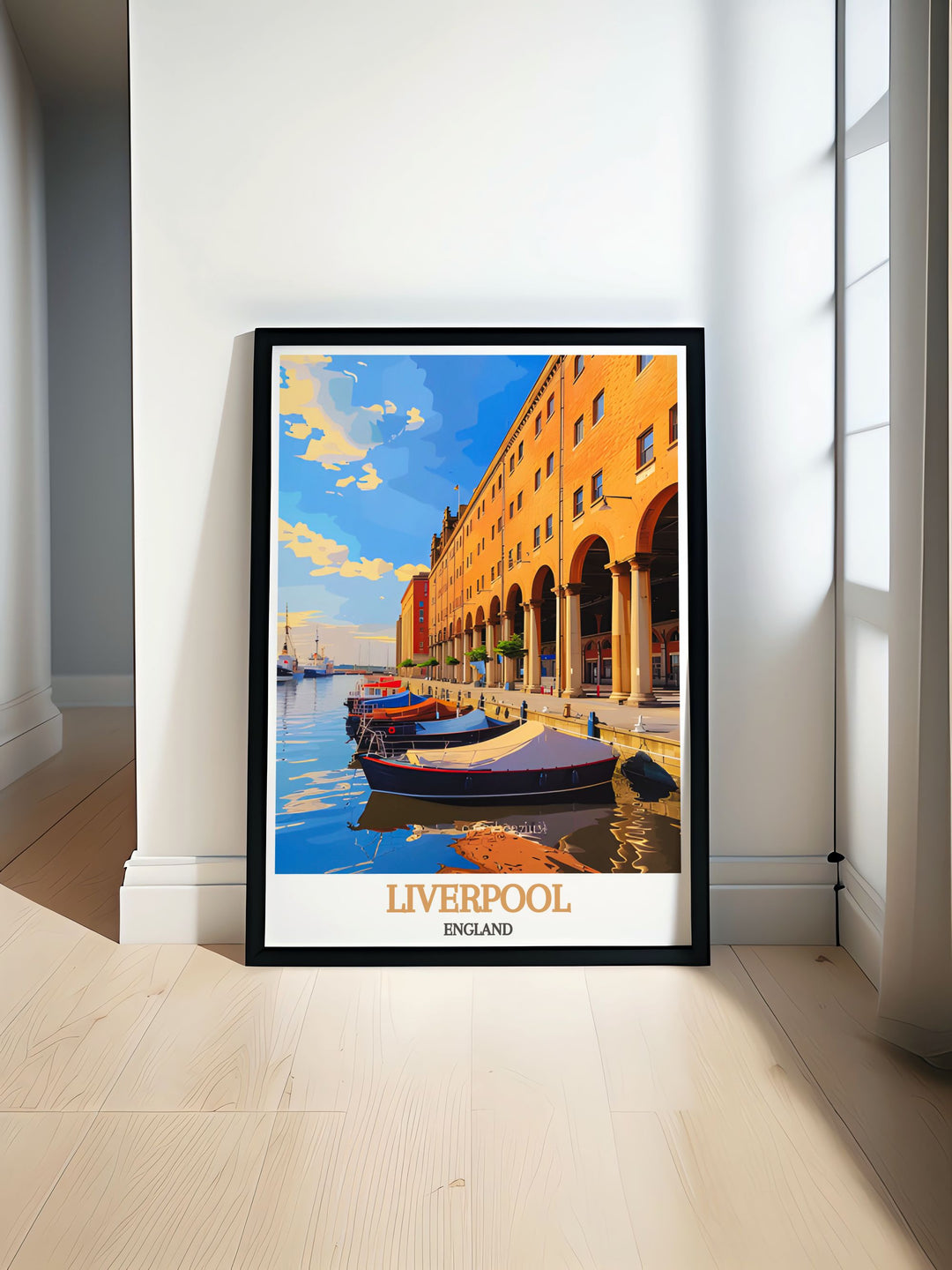 Cream Liverpool Poster celebrating the legendary Cream nightclub and Creamfields Festival perfect for electronic music lovers and modern home decor including Royal Albert Dock modern prints and Royal Albert Dock stunning living room decor