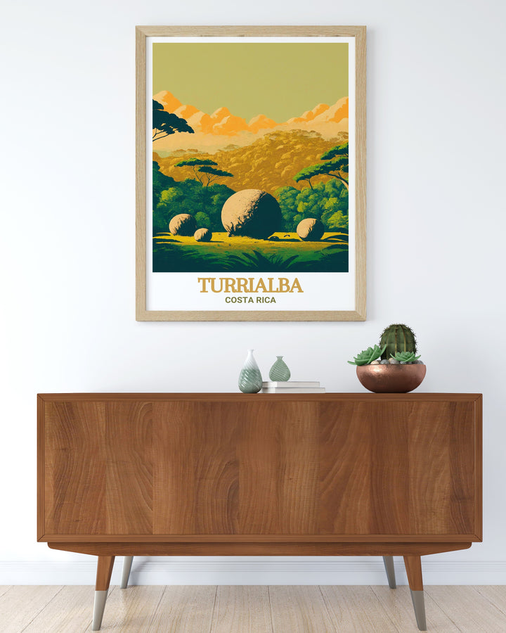 Costa Rica Gift idea Turrialba Art Print and Guayabo National Monument Framed Prints perfect for anyone who appreciates the countrys vibrant culture and stunning scenery these pieces add a colorful and meaningful touch to any room