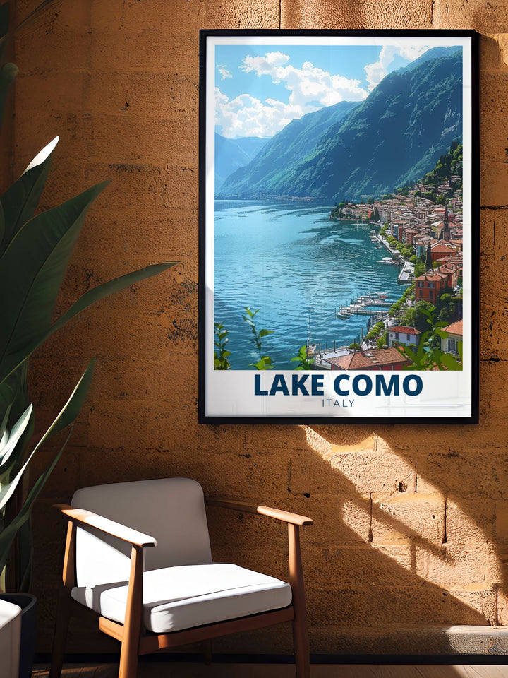 Stunning Lake Como Wall Decor with Menaggio views bringing the beauty of Italy into your living space and gift options